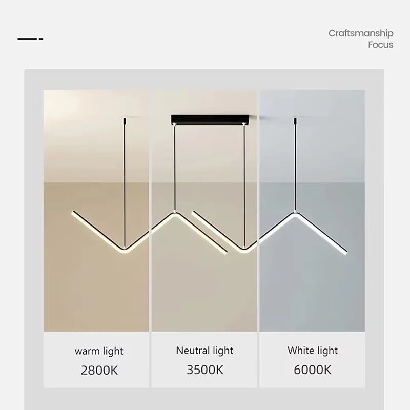 Lustra LED Modernă cu 2 Brațe – 90 cm, Iluminat Interior pentru Living, Dormitor, Bar sau Birou