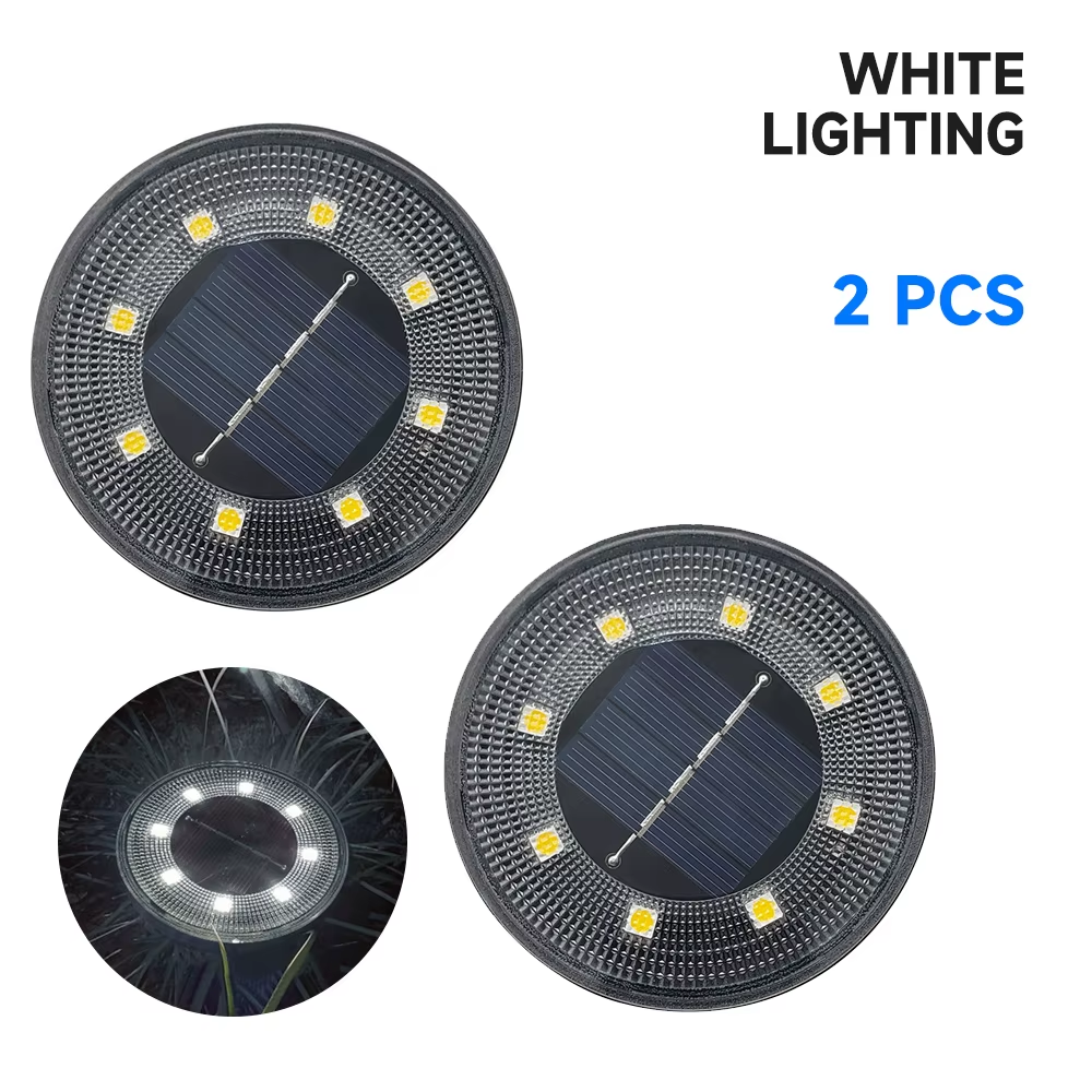 Lumină Solară LED IP68 pentru Exterior – Grădină & Alei