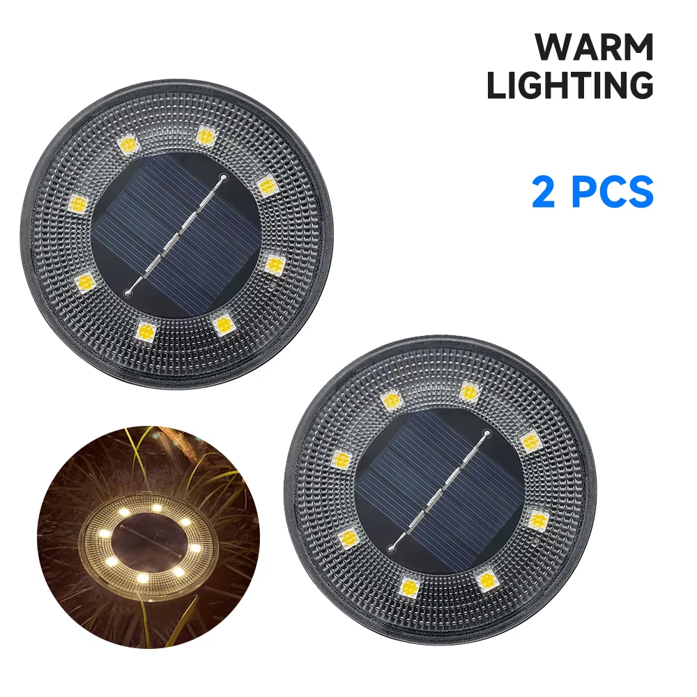 Lumină Solară LED IP68 pentru Exterior – Grădină & Alei