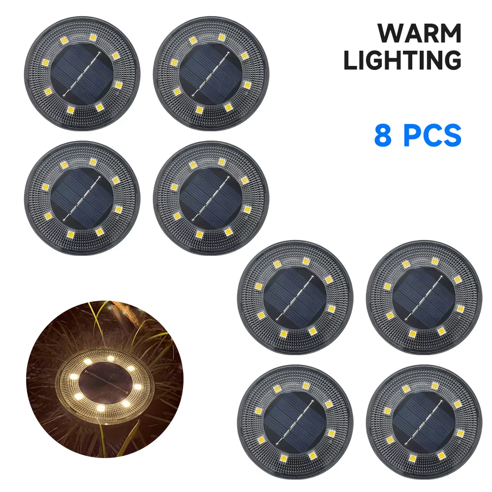 Lumină Solară LED IP68 pentru Exterior – Grădină & Alei