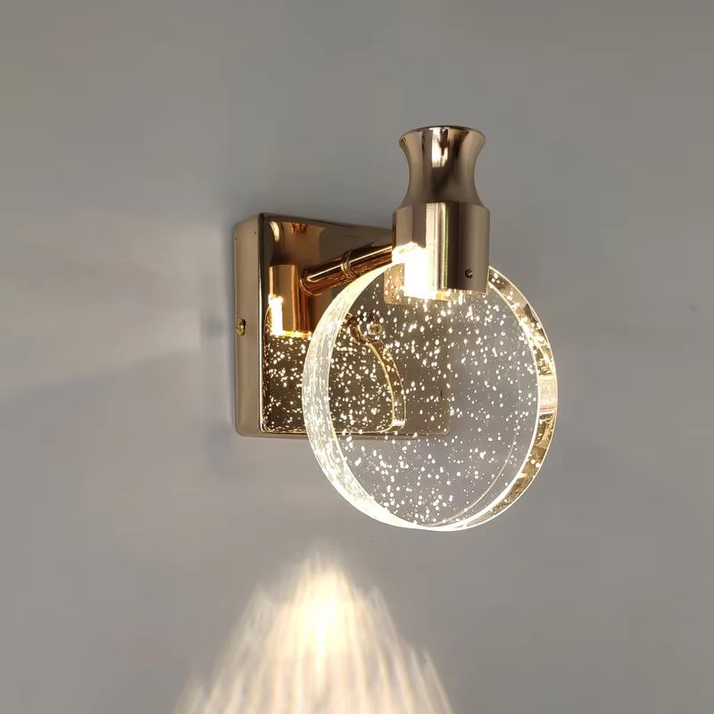 LED Cristal pentru Perete – Lumină Elegantă pentru Dormitor, Living, Baie sau Oglindă Machiaj