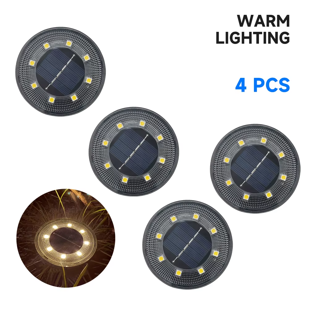 Lumină Solară LED IP68 pentru Exterior – Grădină & Alei