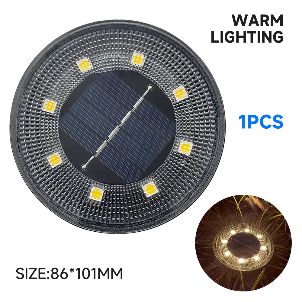 Lumină Solară LED IP68 pentru Exterior – Grădină & Alei